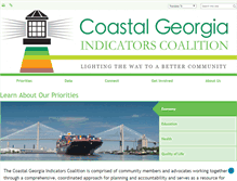 Tablet Screenshot of coastalgaindicators.org